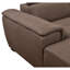 Canapé modulaire en U de 128 po avec repose-pieds et canapé modulaire réversible de 7 places avec siège de rangement, ensembles de canapés de salon avec repose-tête réglable, brun foncé-546376274
