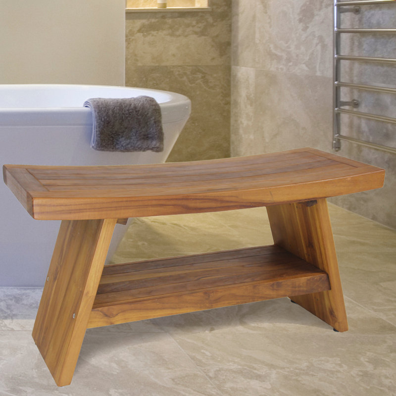 Asia Shower Seat, 18" H x 24" W x 14" D