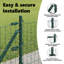 Euro Fence With 7 Posts Galvanised Steel-1314009039-1314009028