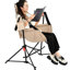 Chaise de camping pliable et portable pour le plaisir en plein air - Chaise berçante pliante kaki dans la cour