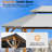 Horizon 10' X14' Hard Top Gazebo With Solar Self Powered LED Lights, Mosquito Netting And Canopy Hook