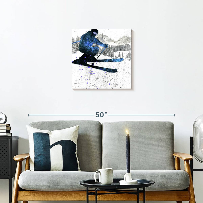 Sireci Extreme Skier I, 20" H x 20" W