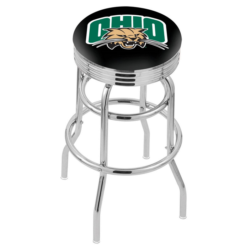 NCAA Bar & Counter Stool, Ohio Bobcats, Counter Stool (25" Seat Height)