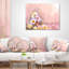 Floral Gerbera sur un coussin de couleur douce-29893348-89810706
