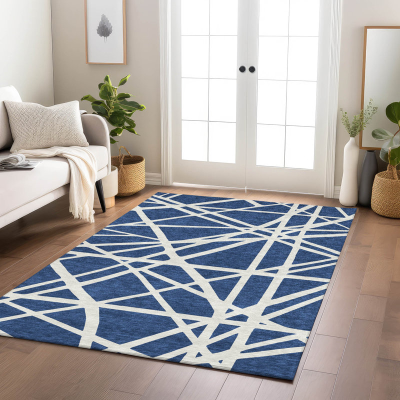 Machine Washable Indoor/Outdoor Chayden ACN1040 Rug, Rectangle 5' x 7'6"