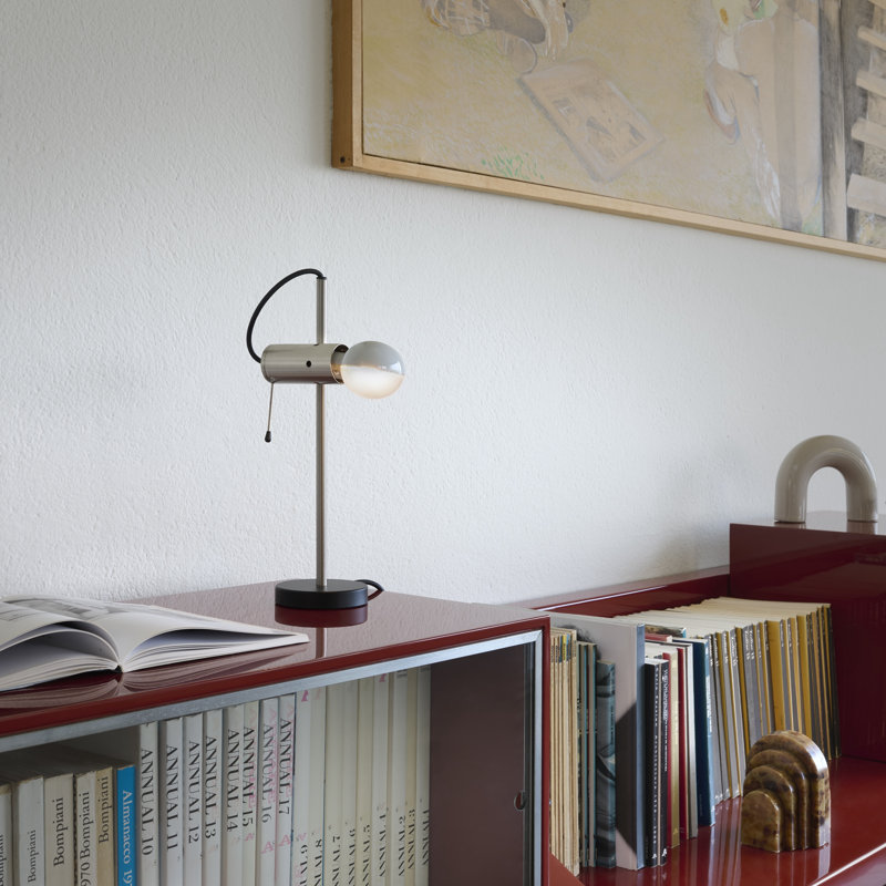 Agnoli Desk Table Lamp, Satin Nickel