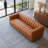 Moundville Upholstered 88 " Top Grain Leather Sofa
