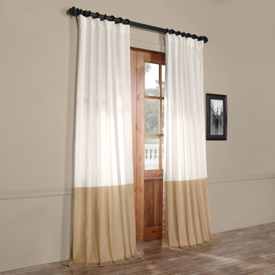 Dwayne 100% Cotton Sheer Curtain Single Panel