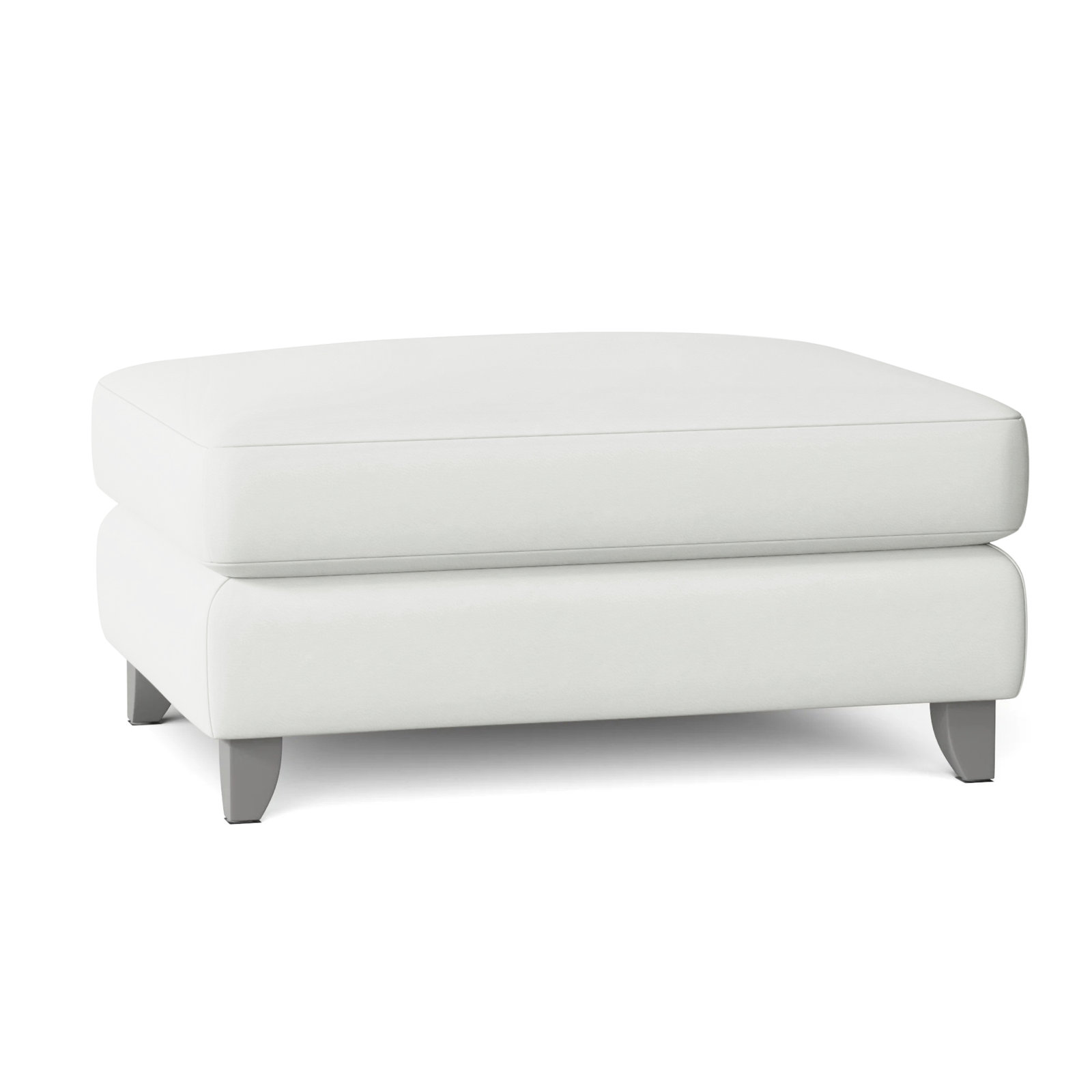 Seyfried Metal Outdoor Ottoman, White Vinyl 6503-000