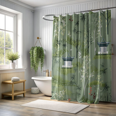 Bamboo Shades - Premium Shower Curtain