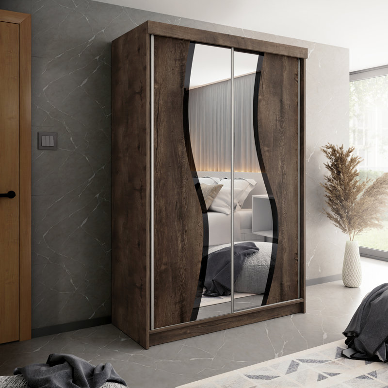 Chappelka 2 Door Wardrobe, Brown