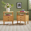 Table de chevet 2 tiroirs Vivienne
