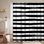 Magnifique rideau de douche aquarelle noir avec 12 crochets