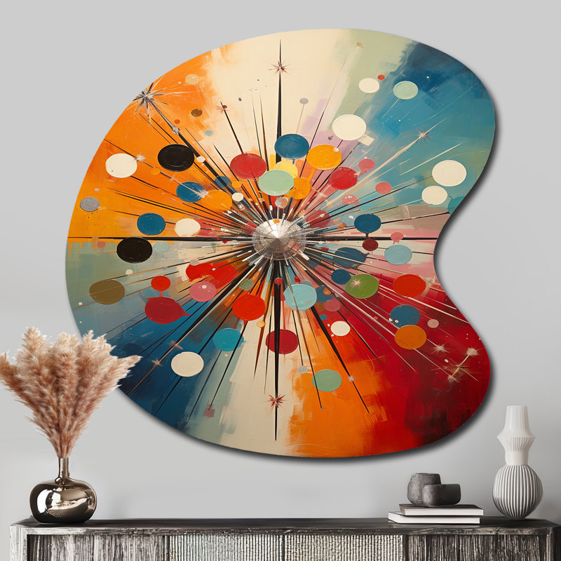 Décoration murale Owen - Abstrait Mid-Century, H 33 po x l 33 po