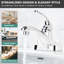 Robinet de salle de bain à poignée simple avec ensemble de drain Centreset