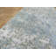 Tapis de la surface en laine de chemin en laine 3 pi x 13 pi 10 po one-of-kind noué la blue