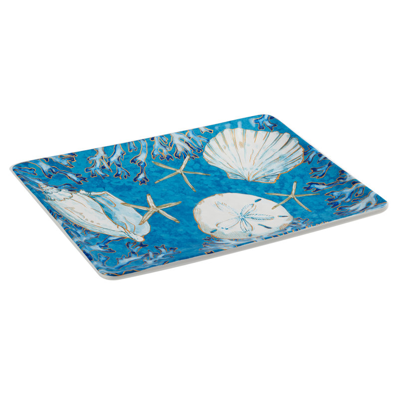 Certified International Playa Shells Rectangular Platter