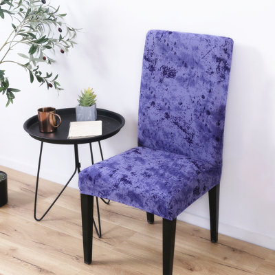 Polyester Blend Box Cushion Dining Chair Slipcover