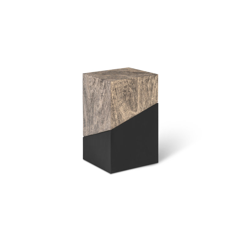 Geometry Block End Table