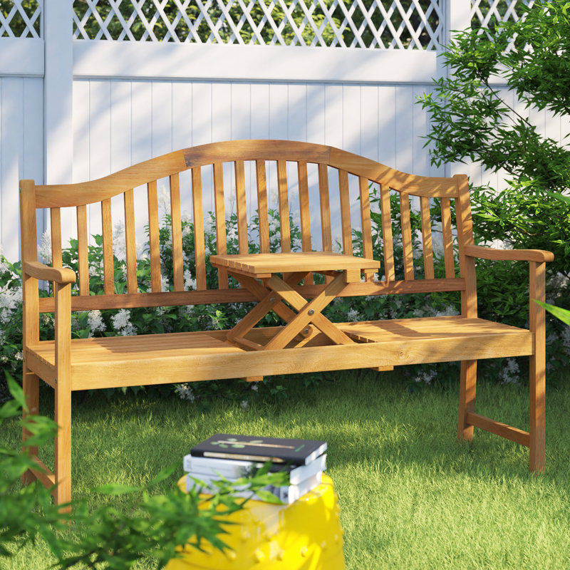 Solid Wood Acacia Outdoor Bench