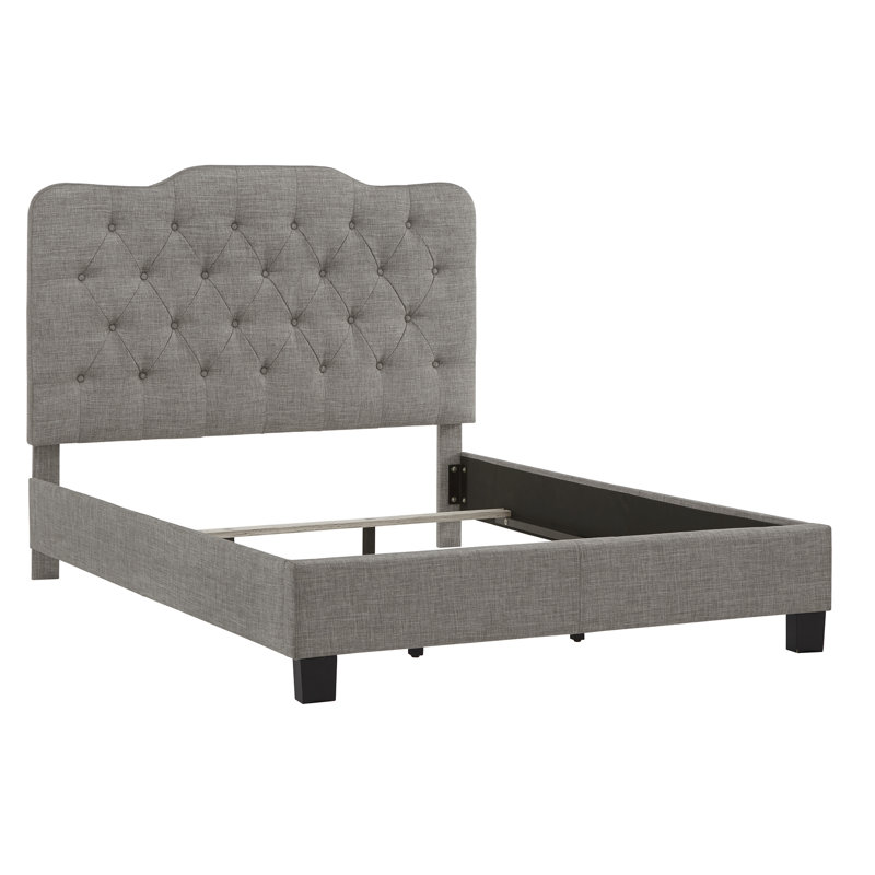 Alenushka Upholstered Standard Bed, Gray, Queen
