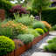 METAL BORDERS SAW 101 cm H x 20 cm W Lawn Edging Fencing-122730954