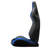 2PC Universal Bucket Racing Seats Blue Stitch Blue PVC Leather Reclinable Carbon Look Leather Back With Adjustor Slider(Not Including Seat Bracket ) 1 Box Of 2 Pieces