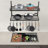 26 Inch Wall Mounted Hanging Pot Rack with 10 Hooks