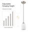 Luminaire suspendu 1 lumière, or brossé-1810137398