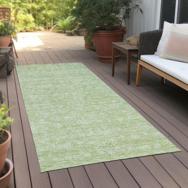 Alta Washable Floral Indoor / Outdoor Rug, Runner 2'3" x 7'6"