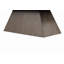 Table basse carrée en marbre sur une base effilée en bois