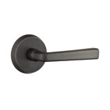 Cimarron Flat Privacy (Bed & Bath) Door Lever with Round Rosette