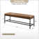 Quinlynn Faux Leather Upholstered Bench with Button-tufted Design