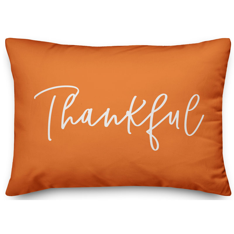  Thankful Blessed Reversible Lumbar Pillow Cover