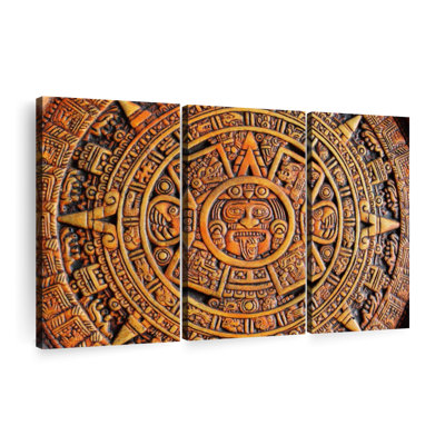 " Aztec Calendar " 3 - Pieces