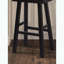 Ensemble de 2 tabourets traditionnels en bois massif - noir - siège contour - hauteur de 29 po-888751200-888751201