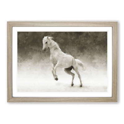 White Horse Vol.1 Painting - Picture Frame Graphic Art