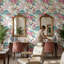 Papier peint floral chinois