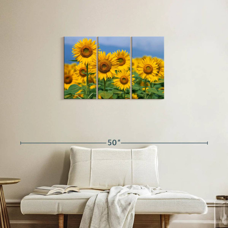 Harnek Honshu Sunflowers, 20" H x 33" W