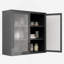  Armoire murale avec portes en verre gaufré, parfait pour le rangement organisé et la décoration élégante-1649646916
