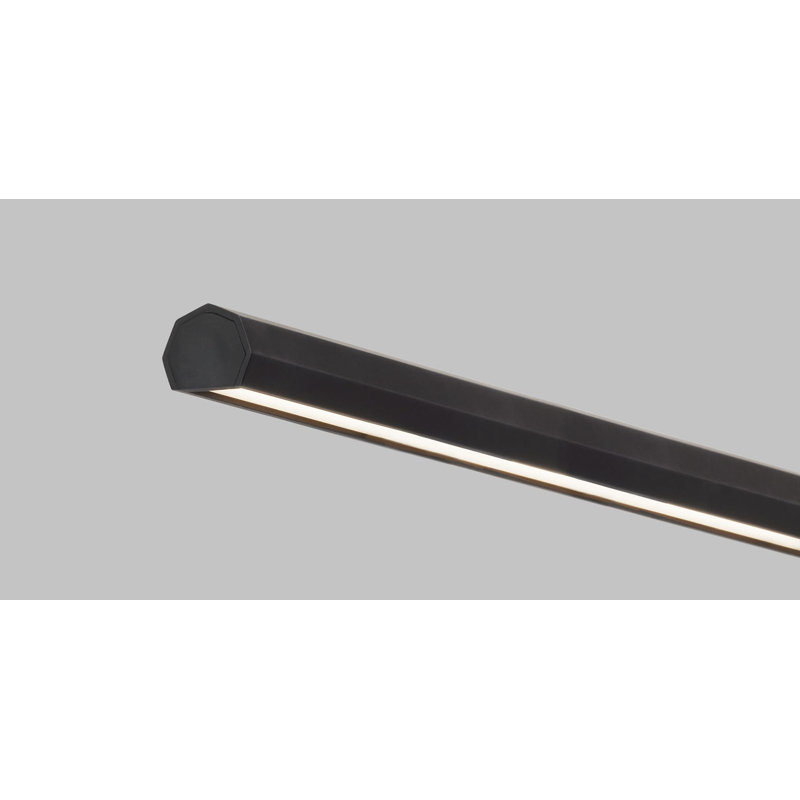 Plural Faceted Picture Light, Nightshade Black, 0.7" H x 30" W x 8.9" D, 20.8