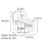 Fauteuil inclinable multifonctionnel en similicuir