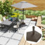Porte-parapluies d'extérieur avec support pour base de patio, rempli jusqu'à 42 lb de sable ou 33 lb d'eau pour le jardin