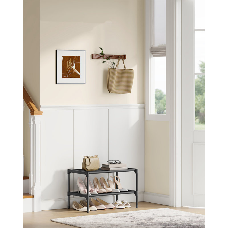3 Pair Shoe Rack, 31cm H x 42cm W x 29.7cm D