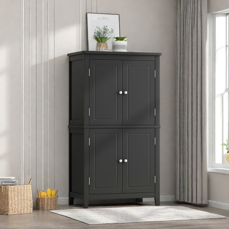 Armoire de rangement pour salle de bain Elegant, Noir