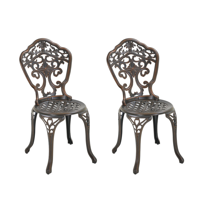 Chaise d'appoint d'extérieur en métal Bartlum