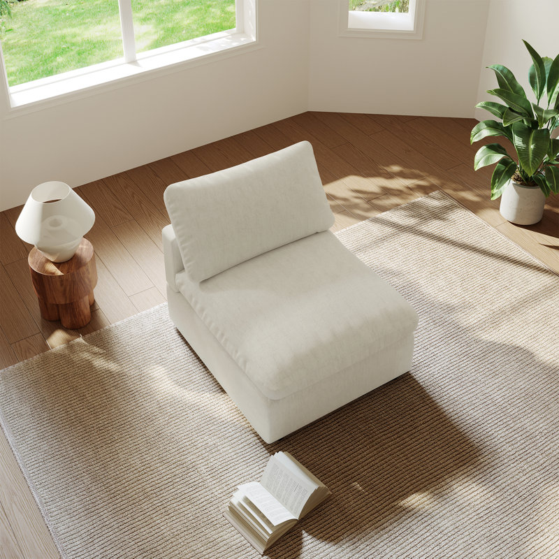 Cloud Sofa Modular Middle Seat, Cream