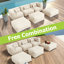 Ensemble de conversation modulaire avec coussins 6 pièces Keloni-271421796