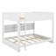 Queen Over Queen Bunk Bed With Cabinets And USB-968895409