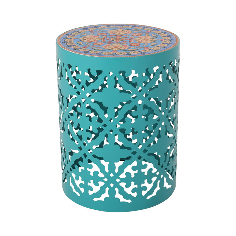 Castana Side Table (Only Include Table), Teal